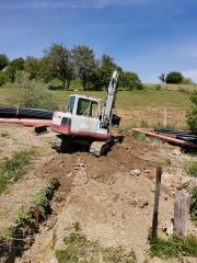 Izkop za optično omrežje v Trsteniku